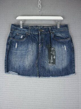 Liquid X BNWT Denim Skirt Womens Size 11 Cotton